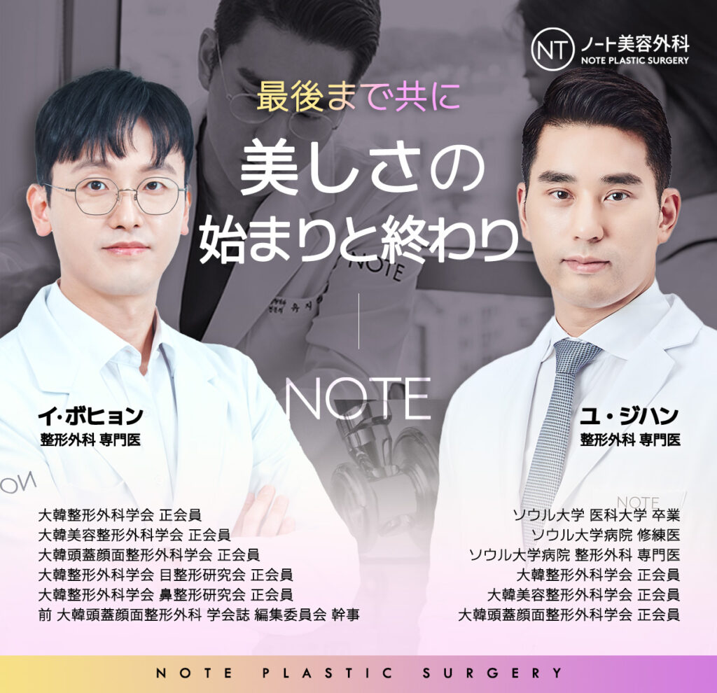 노트 성형외과 의료진, 성형외과 전문의, 한국 성형외과 의료진 소개, 서울대 출신 성형외과 의사, 대한성형외과학회 정회원, 안면윤곽 눈 코 성형 전문의